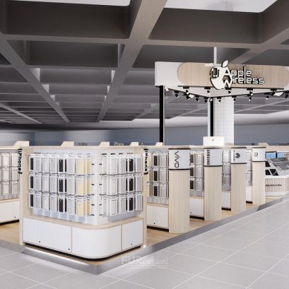 ออกแบบ ผลิต และติดตั้งร้าน : ร้าน Apple Wireless (The Mall ท่าพระ) กรุงเทพมหานคร